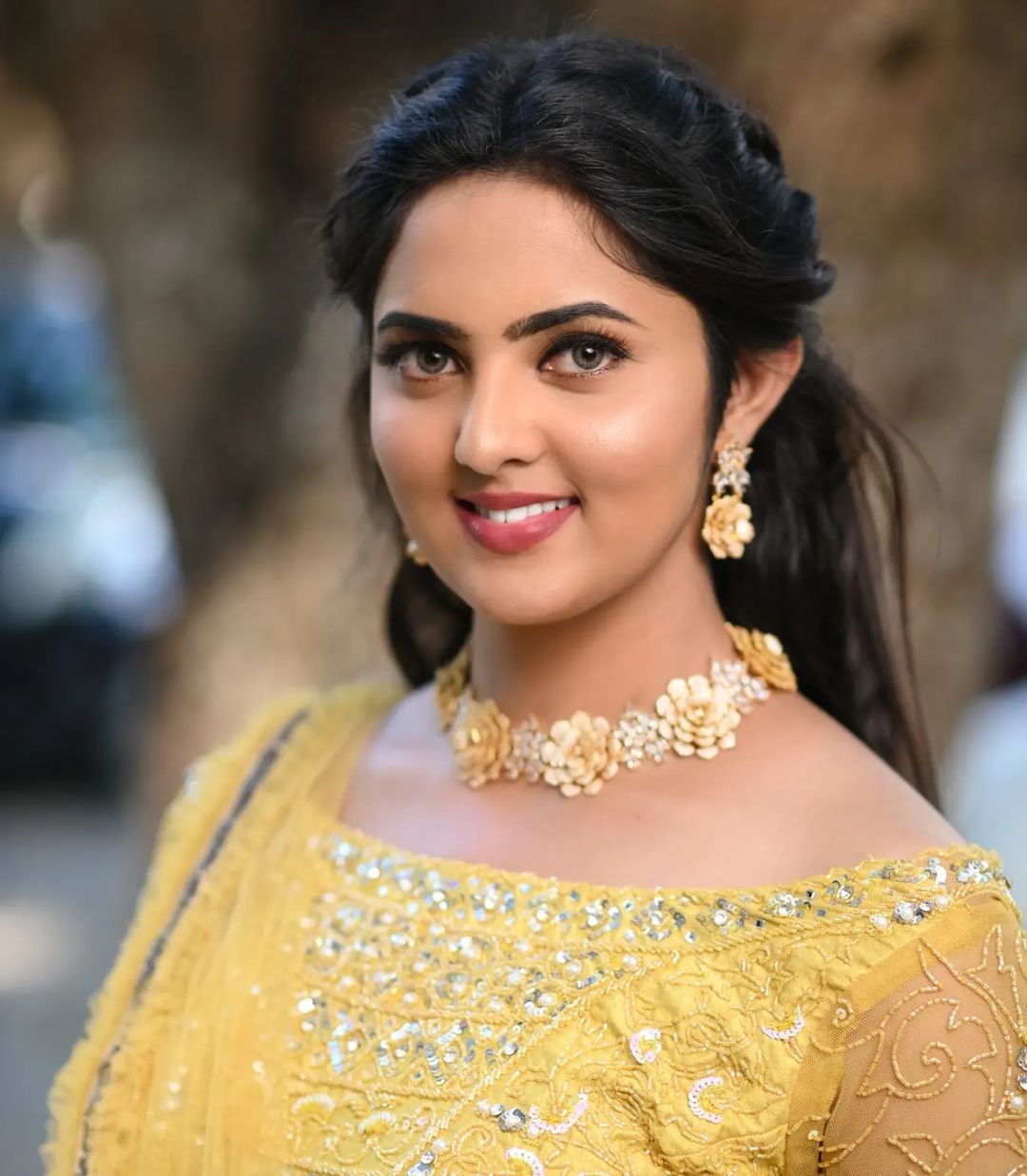 Indian TV Actress Radhika Preeti in Yellow Lehenga Choli